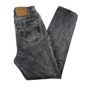 Vintage Levis 501 Jeans Womens 13 Acid Wash High Rise Tapered‎ USA 90s Grunge